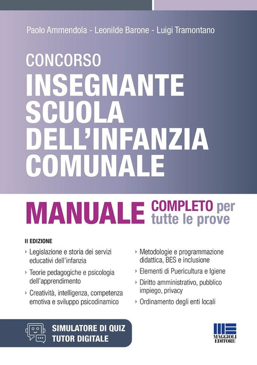 Concorso Insegnante Scuola dell’infanzia comunale. Manuale completo per tutte le prove