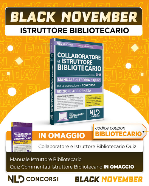 Concorsi collaboratore e istruttore bibliotecario. Manuale di teoria e quiz per tutte le prove 2025