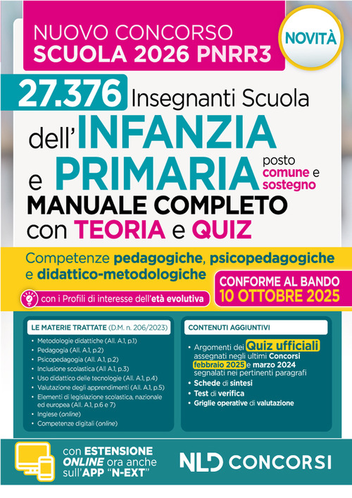 Concorso scuola PNRR3. Manuale infanzia e primaria con teoria e test di verifica per il concorso scuola Infanzia e Primaria 2025-2026