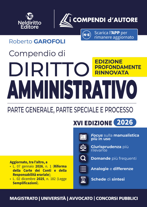Compendio di diritto amministrativo 2026
